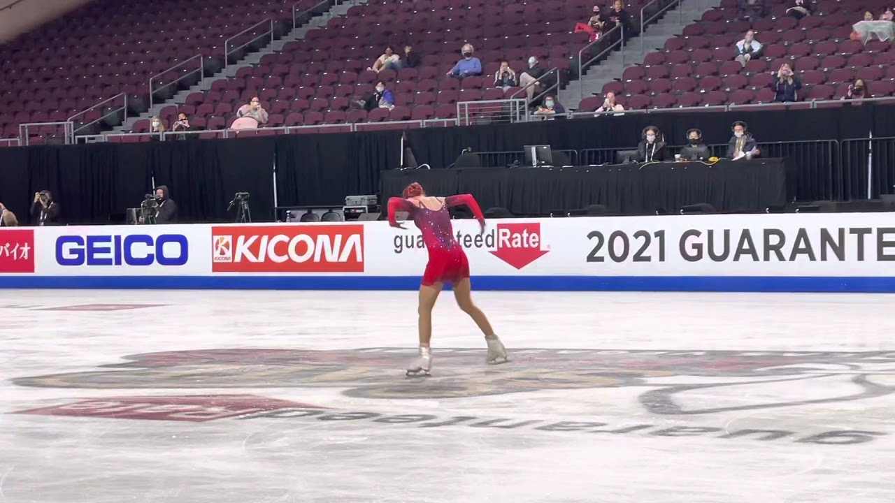 Alexandra Trusova SP practice @ Skate America 2021