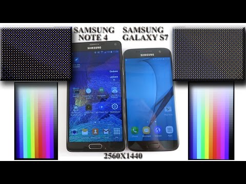 Samsung Galaxy S7 Vs Samsung Galaxy Note 4 display quality