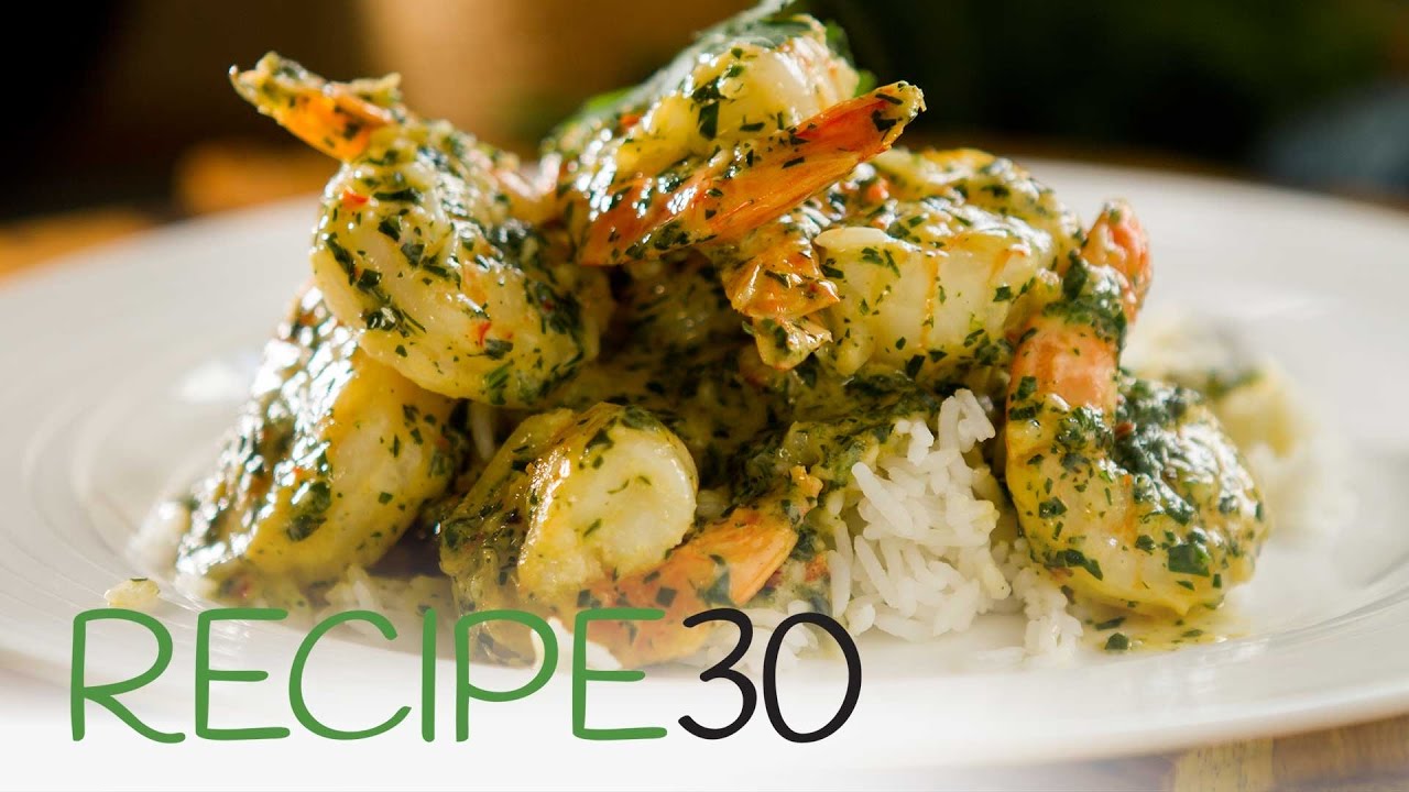 Garlic Prawns in a cream, chili, parsley and white wine sauce | Recipe30