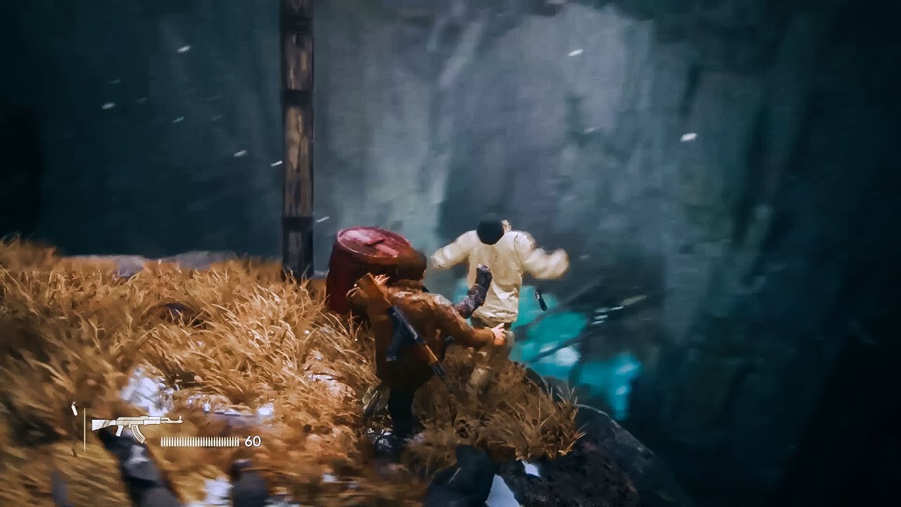 UnCharted4 Stealth Hard Mode - Cliffside Fight PC 