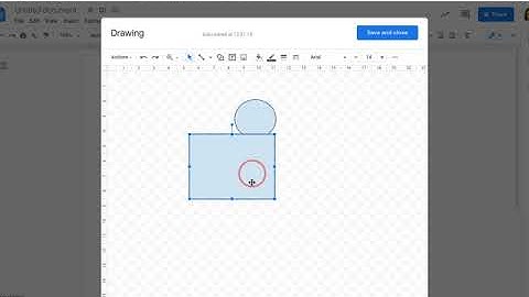 How to insert a drawing on google docs