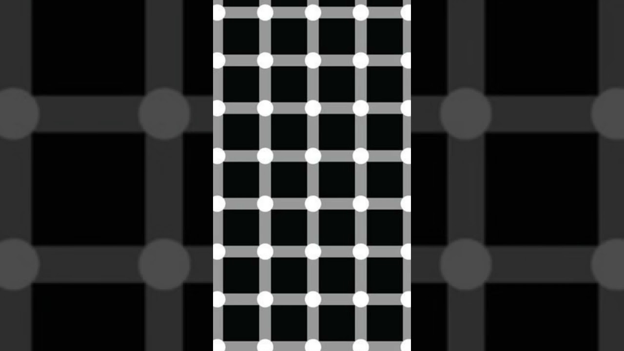 Black or White Dots Optical Illusion 