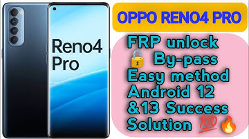 Oppo Reno4 Pro Frp Bypass||Oppo CPH2109 FRP Unlock||Oppo Android 12/13 Frp Remove 2023.