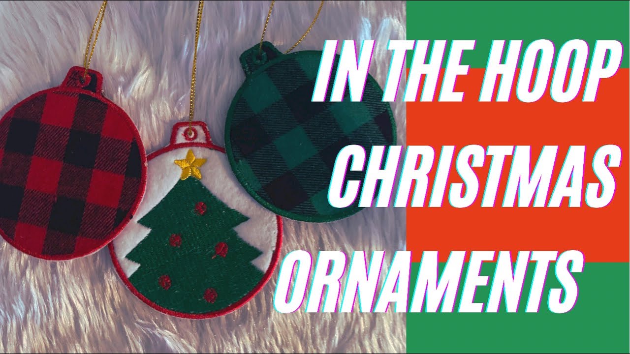 Embroidery tutorial: In the hoop Christmas Ornaments on Janome 500E