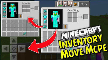 INVENTORY MOVE IN MINECRAFT POCKET EDITION | HOW TO MOVE INVENTORY IN MINECRAFT PE