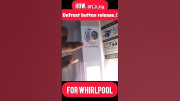 defrost button not coming out whirlpool. whirlpool fridge defrost button stuck tamil