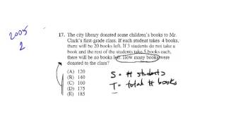 Translate the Real into Equation - Algebra - SAT Math Tactics Update