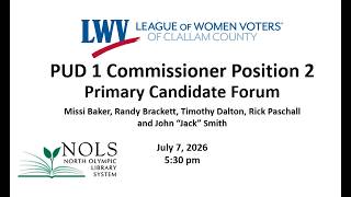 7.07.2026 PUD District 2 Candidate Forum