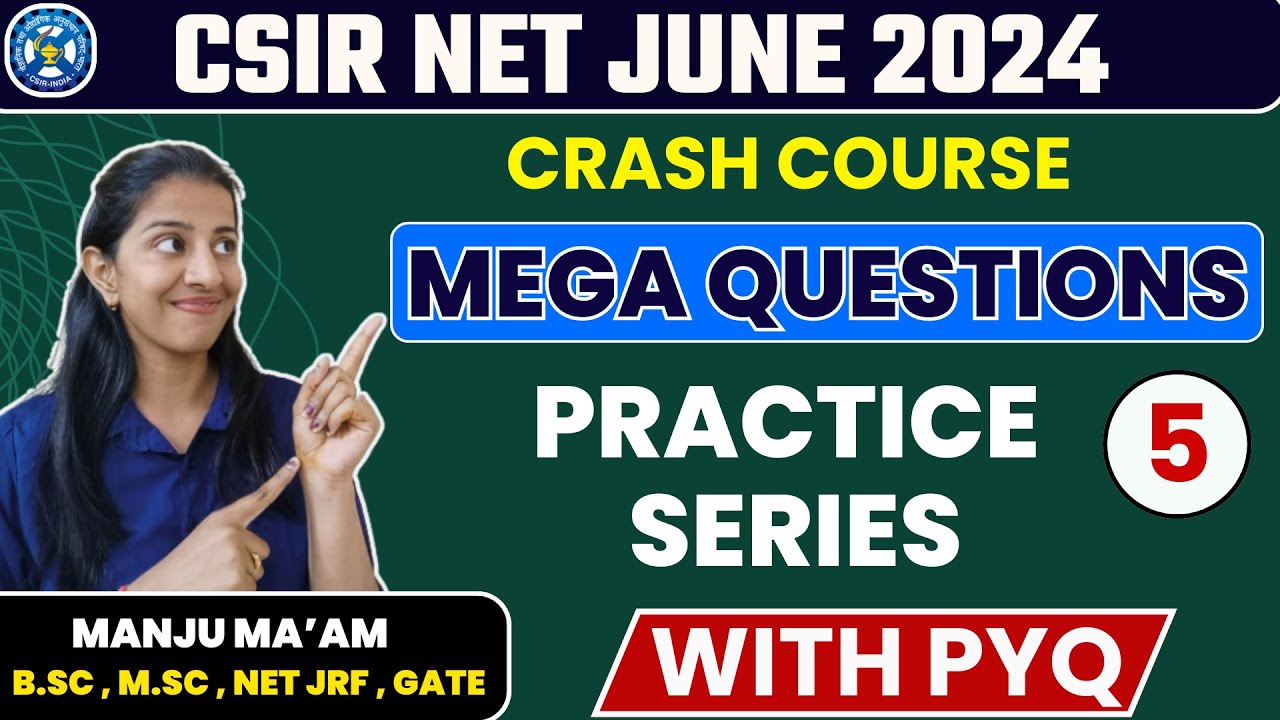 Mega Question Practice Series | CSIR NET Chemical Science June 2024 by ...