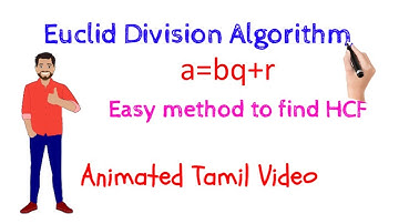Euclid Division algorithm- Class 10| Tamil Doodle Video #Eucliddivision