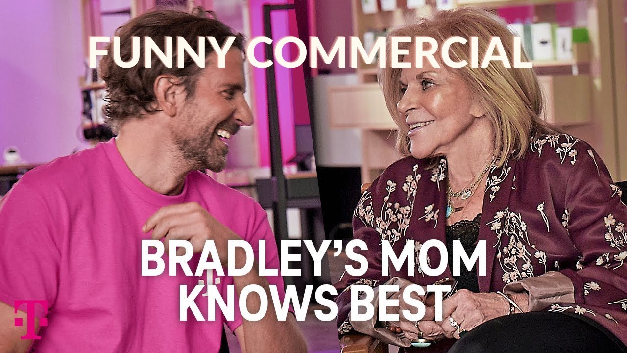 Bradley Cooper's mother schools him in hilarious T-Mobile