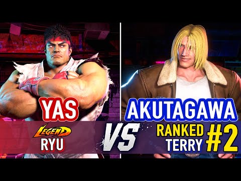 SF6 🤜 YAS (Ryu) vs Akutagawa (#2 Ranked Terry) 🤛 Street Fighter 6 High Level Gameplay