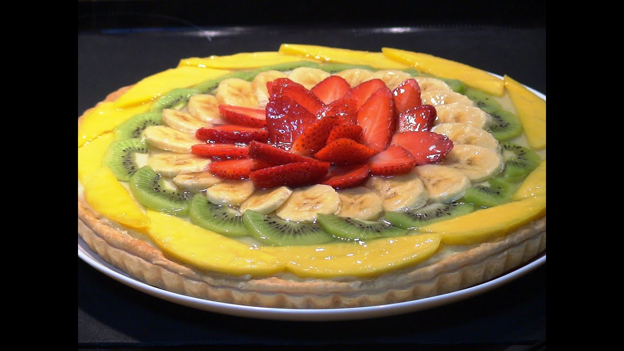 Receta Tarta de hojaldre con crema pastelera y frutas - Recetas de cocina. tutorial. Loli Domínguez