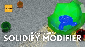 How To Use The Solidify Modifier - Blender Tutorial