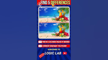 Only 1% Can Spot All 5 Differences! 🔍 Can You Do It in 5 Seconds? #shorts