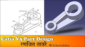 Catia part design tutorial | solid modeling