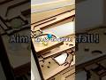Aim for the pit hole ! marble run ”禅~Zen" #marblerace #woodworking