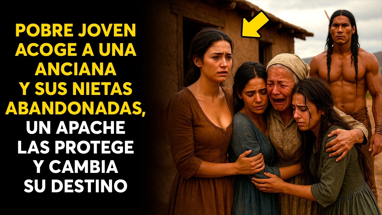 POBRE JOVEN ACOGE A UNA ANCIANA Y SUS NIETAS ABANDONADAS, UN APACHE LAS PROTEGE Y CAMBIA SU DESTINO
