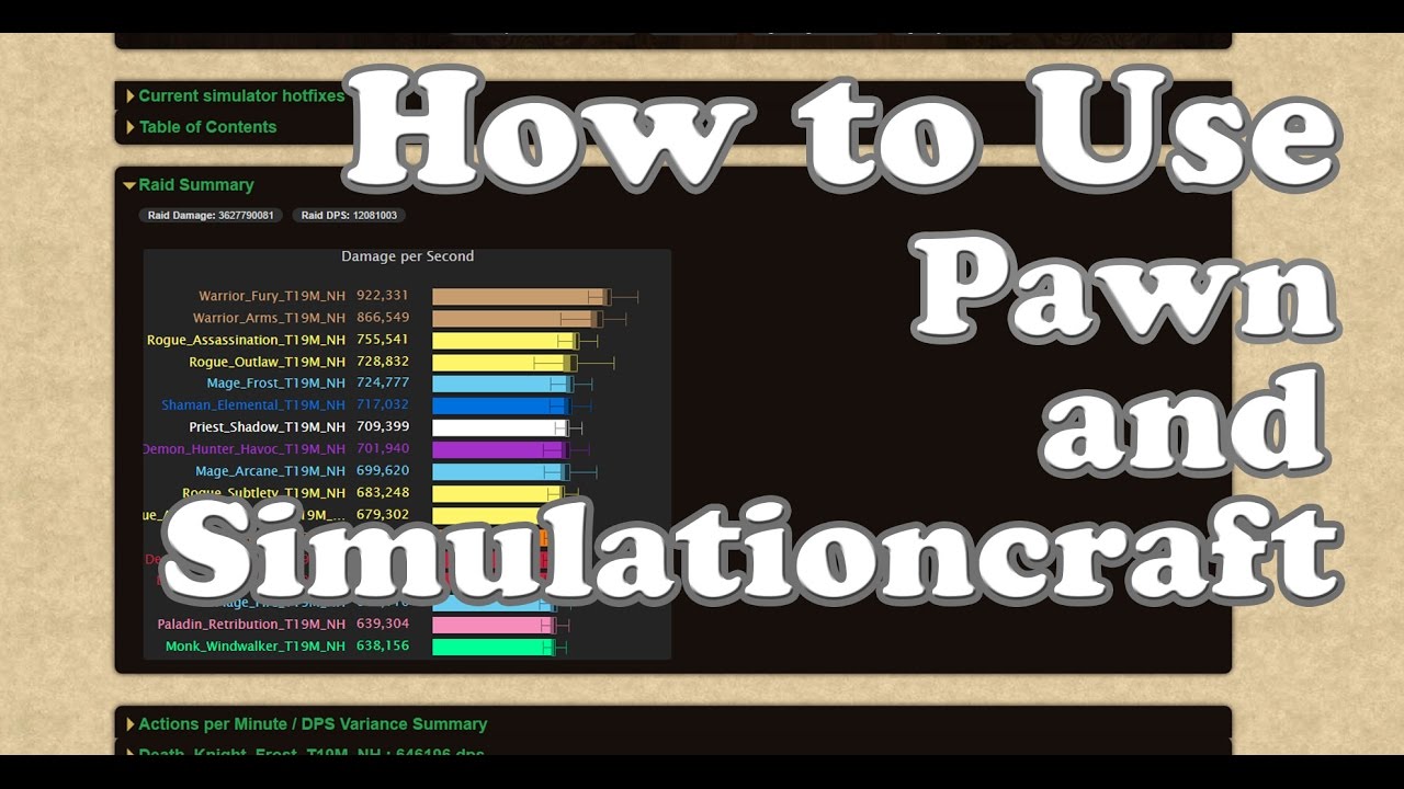 How to Use Pawn and Simulationcraft! 