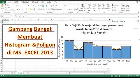 Tutorial Membuat Histogram dan Poligon di Ms. Excel 2013