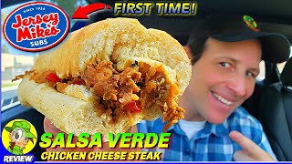 Jersey Mike&#39;s® Salsa Verde Chicken Cheese Steak Review 🐔🧀🥩 First Time Trying! 🤩 Peep THIS Out! 🕵️‍♂️