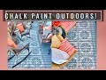 Chalk Painting Outside Use | Stenciling