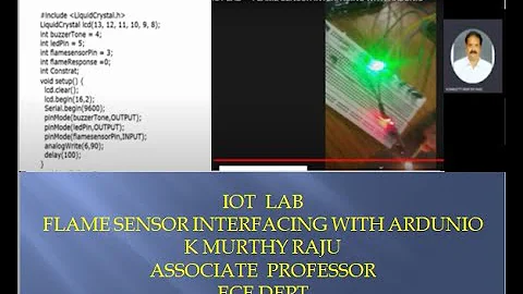 FLAME SENSOR INTERFACING WITH ARDUNIO