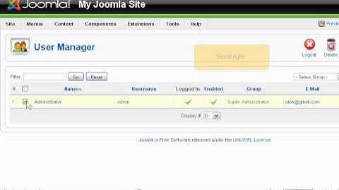 How to change the default admin