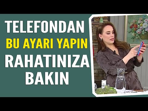 Telefonunuzdan bu ayarı yapın rahatınıza bakın...