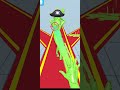 Green Magic Beam MELTS Every Cartoon Fighter! 🤯🔥 #shorts