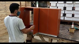 How to Assemble Overhead Cabinet using Knockdown Fittings