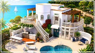Mediterranean Villa| NO CC | Sims 4 Speed Build