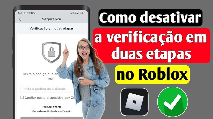 Código de verificação da conta Roblox: Jtigo Caixa de entrada para mim  Solicitação de login recebida