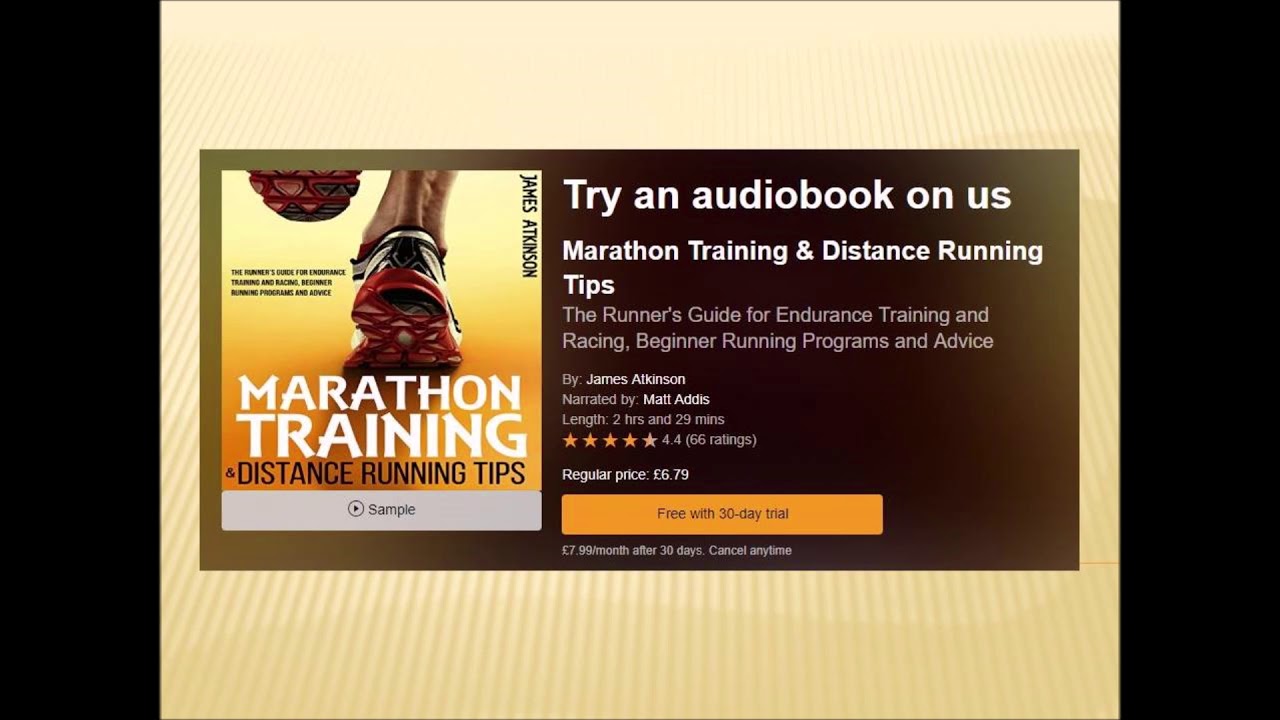 Marathon training & distance running audio book fitness advice online chat