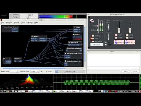 Experimental IAMBIC CW Morse Code setup for a LINUX LAPTOP(Ubuntu 14.04) desktop(720p)