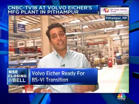 CNBC-TV18 AT VOLVO EICHER'S MFG PLANT IN PITHAMPUR