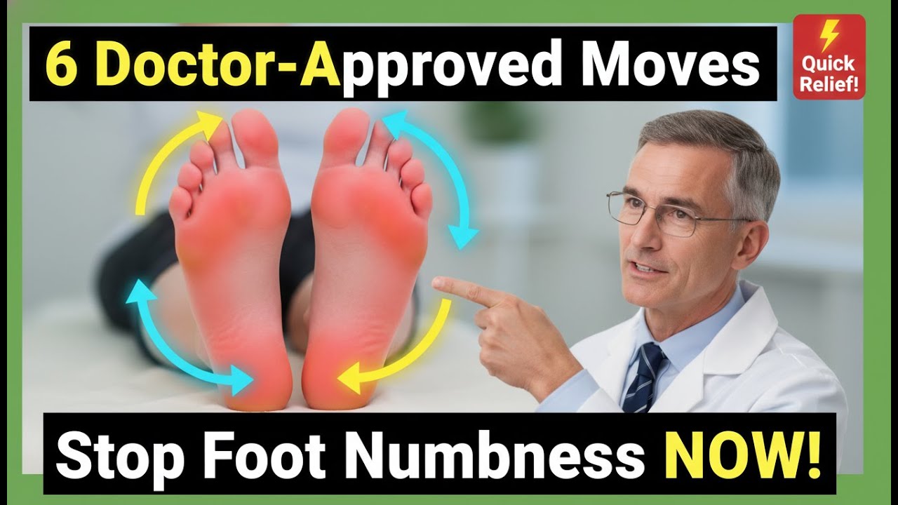 6 упражнений, одобренных врачами, для снятия онемения и покалывания в ногах (облегчение диабетиче...