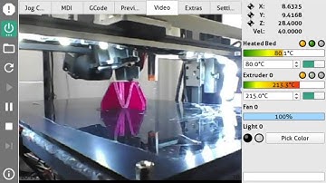 timelapse 3D print with Machineface