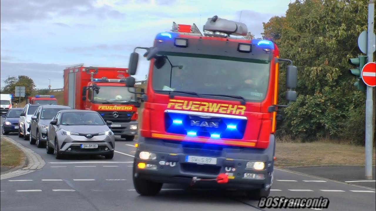 [FW, WF, RD, THW] Großübung in Schweinfurt