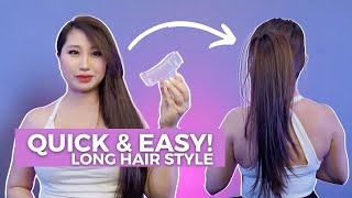 Easy Claw Clip Hairstyle | Long Hair Style