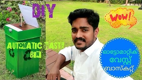 How To Make Automatic Trash Bin |EXPERIMENT UAE|