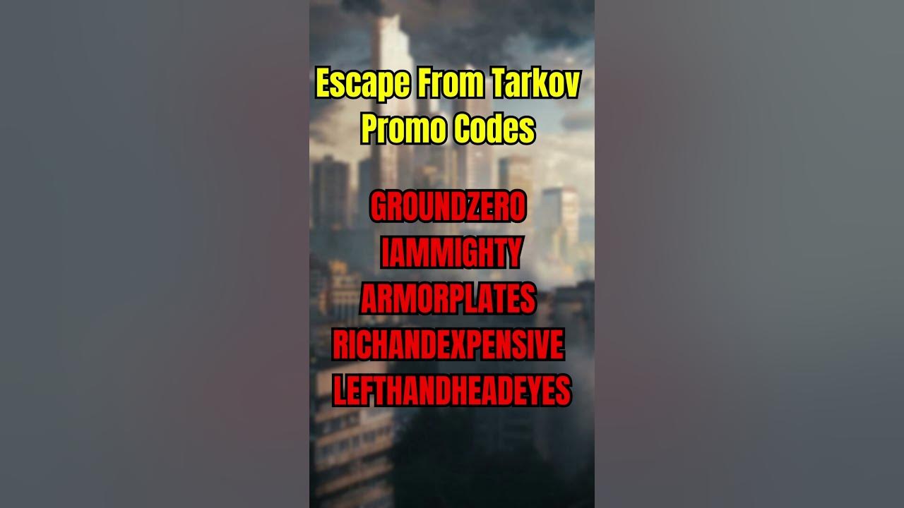 PROMO CODES for Escape From Tarkov! (Free Loot) YouTube