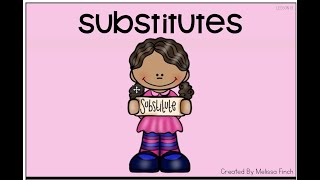 Behavior Basics: Substitutes