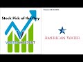 American water works stock pick of the day investmentideas passiveincome dividends investing