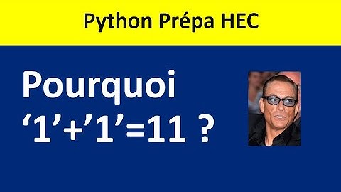 Chaînes de caractères type str dans Python prépa ECG et ECT