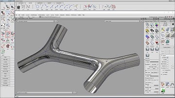 Alias 3D modelling tutorial - Y-junction of three tubes
