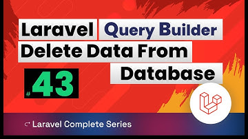 Laravel 10 Tutorial 43 | Query builder - Delete Data From Database