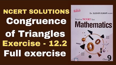 class 9/exercise 12.2/Shri Balaji Publications/congruence of Triangles/ncert/ mathematics