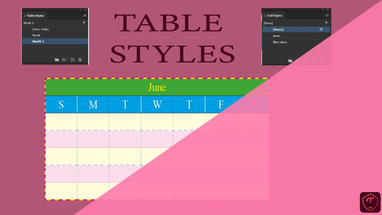 Table Styles and Cell Styles l InDesign l नेपालीमा - YouTube