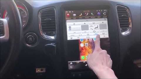 Demo video: PX6 six-core 12.1 inch vertical screen Android radio installed in 2012 Dodge Durango